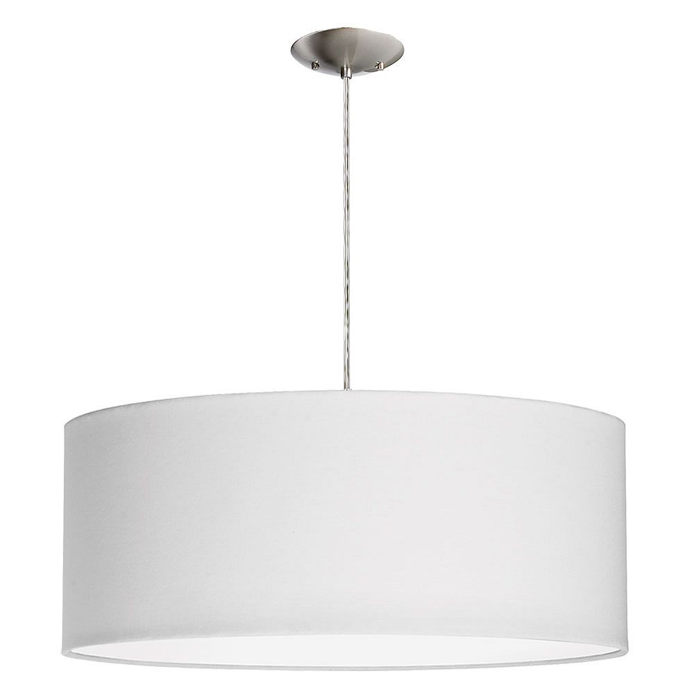 Dainolite 3 Light Drum Pendant with White Shade and Diffuser The Home