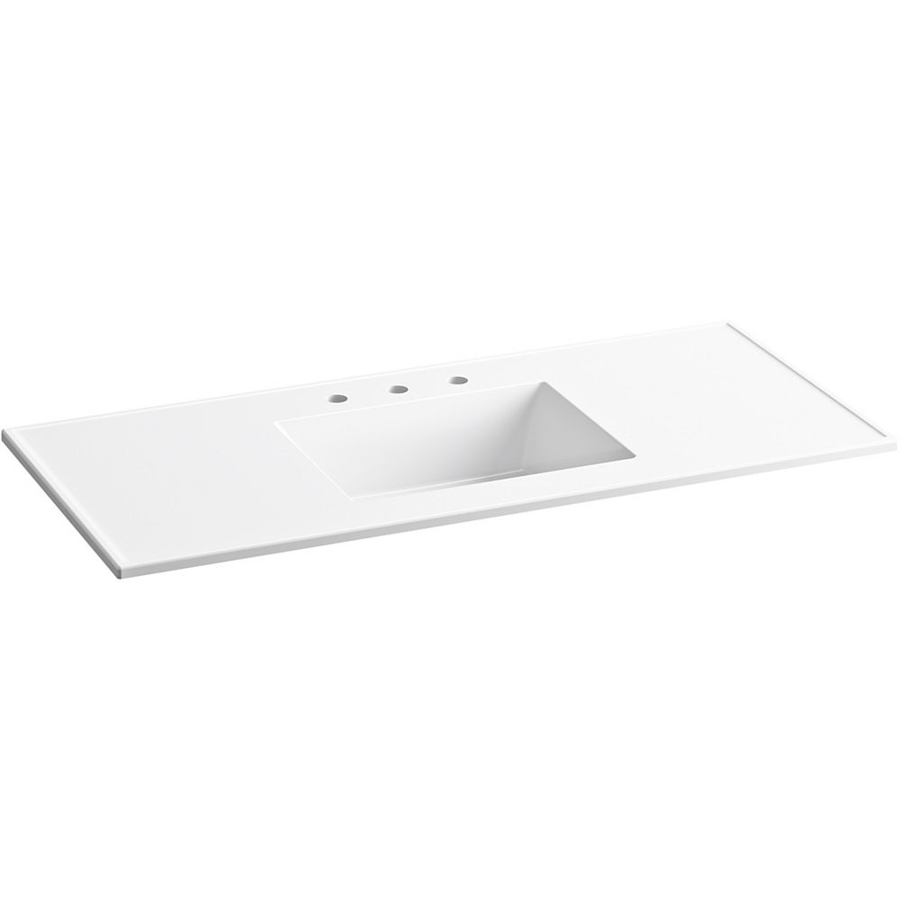 KOHLER Ceramic/Impressions 49 inch Rectangular VanityTop Bathroom Sink