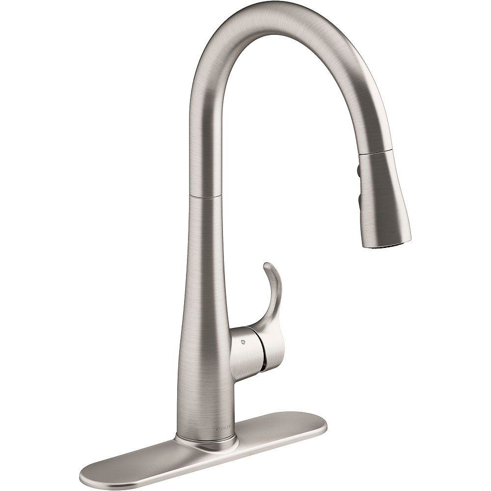 Kohler Simplice Touchless Pull Down Kitchen Sink Faucet The Home Depot Canada