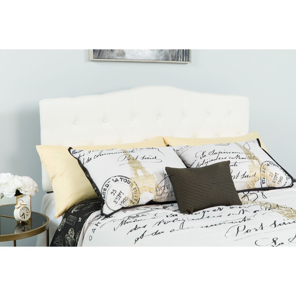 Flash Furniture Full HeadboardWhite Fabric The Home Depot Canada
