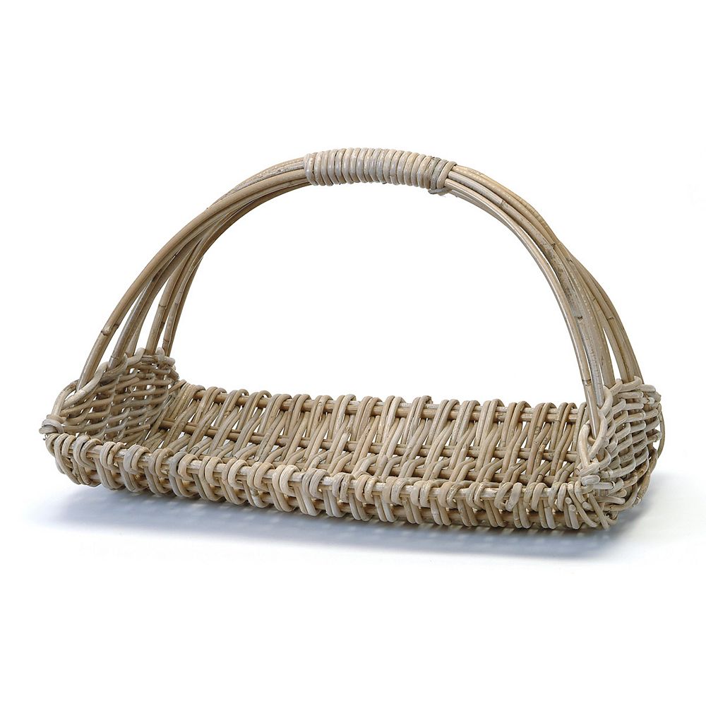Wicker Bay Gathering Rattan Basket The Home Depot Canada