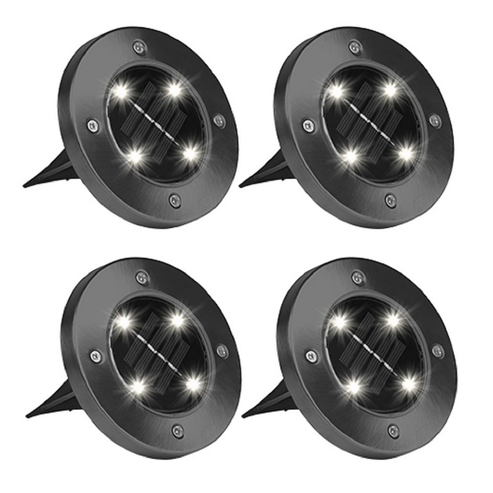 Bell + Howell Solar Powered Gunmetal Metal Outdoor Integrated LED Path
