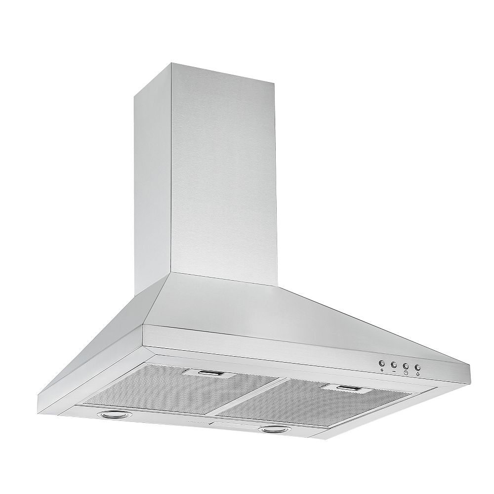 Ancona WPP424 24-inch 450 CFM Convertible Wall-Mount Range Hood in Stainless Steel