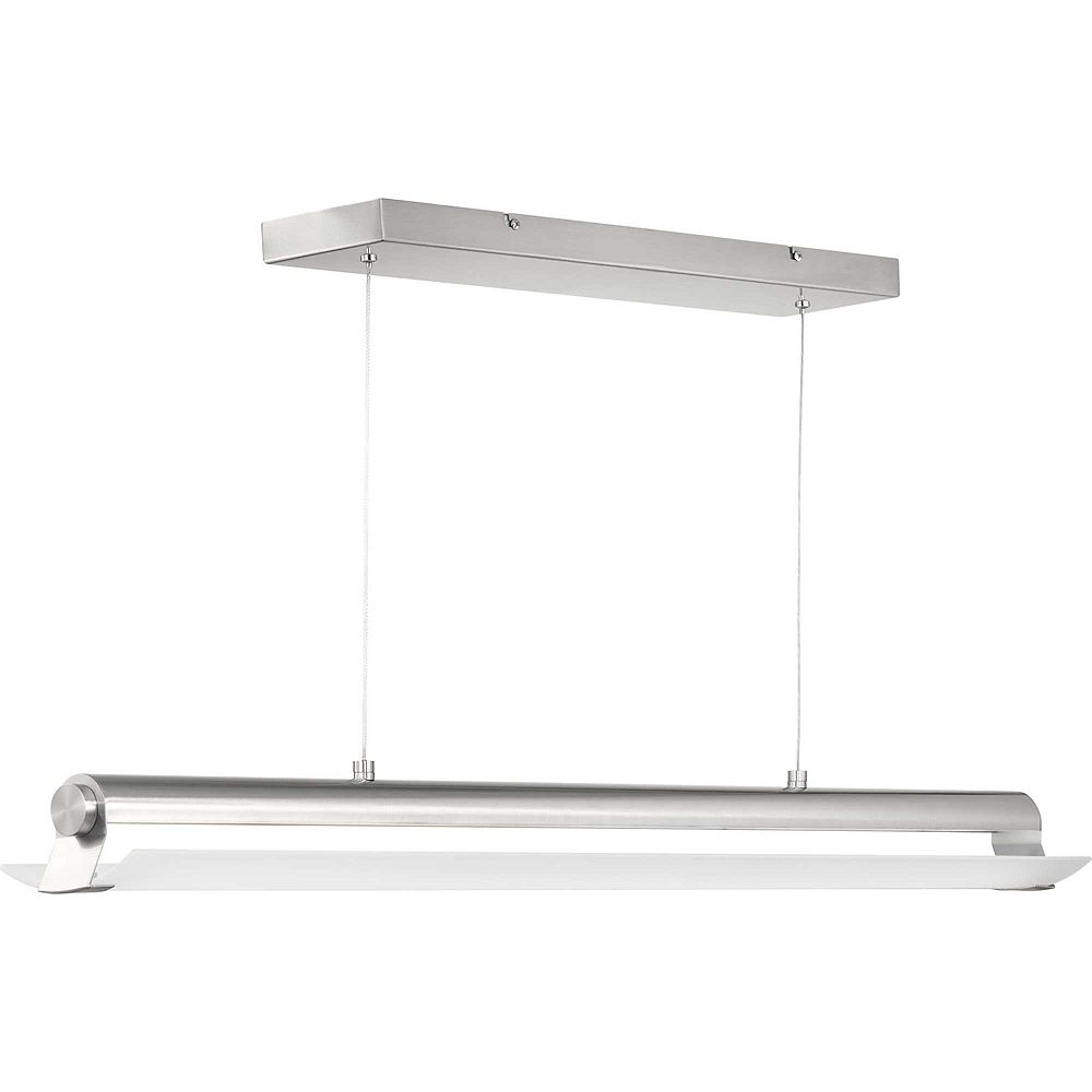 Progress Lighting Concourse Led One Light Linear Pendant With Etched Glass The Home Depot Canada Progress Lighting Concourse Led One, Linear Suspension Lighting Canada