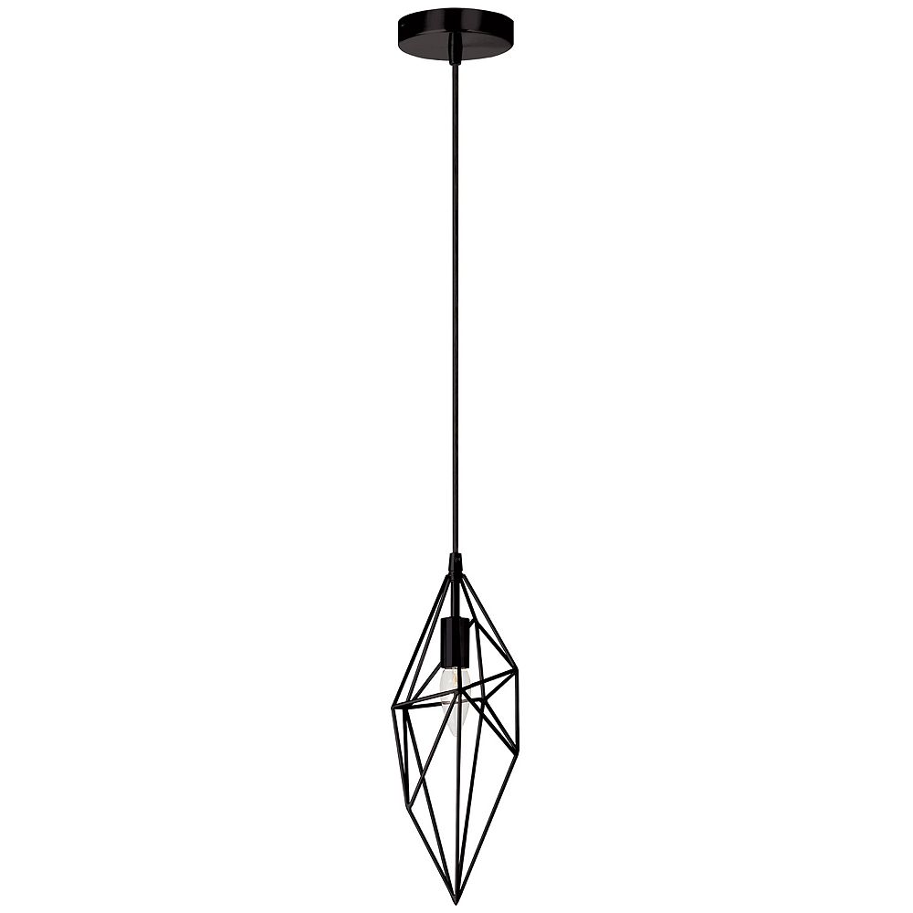 Dainolite 1 Light Incandescent Pendant Black | The Home Depot Canada