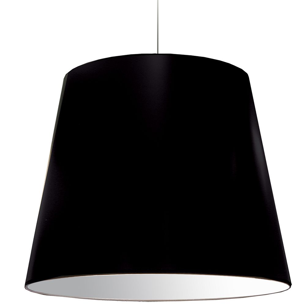 Dainolite Suspension Lumineuse Surdimensionnee Pour Tambour Tres Grande Abat Jour Noir Home Depot Canada