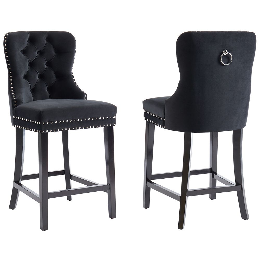 !nspire 26-inch Counter Stool-Set Of 2, Black | The Home Depot Canada