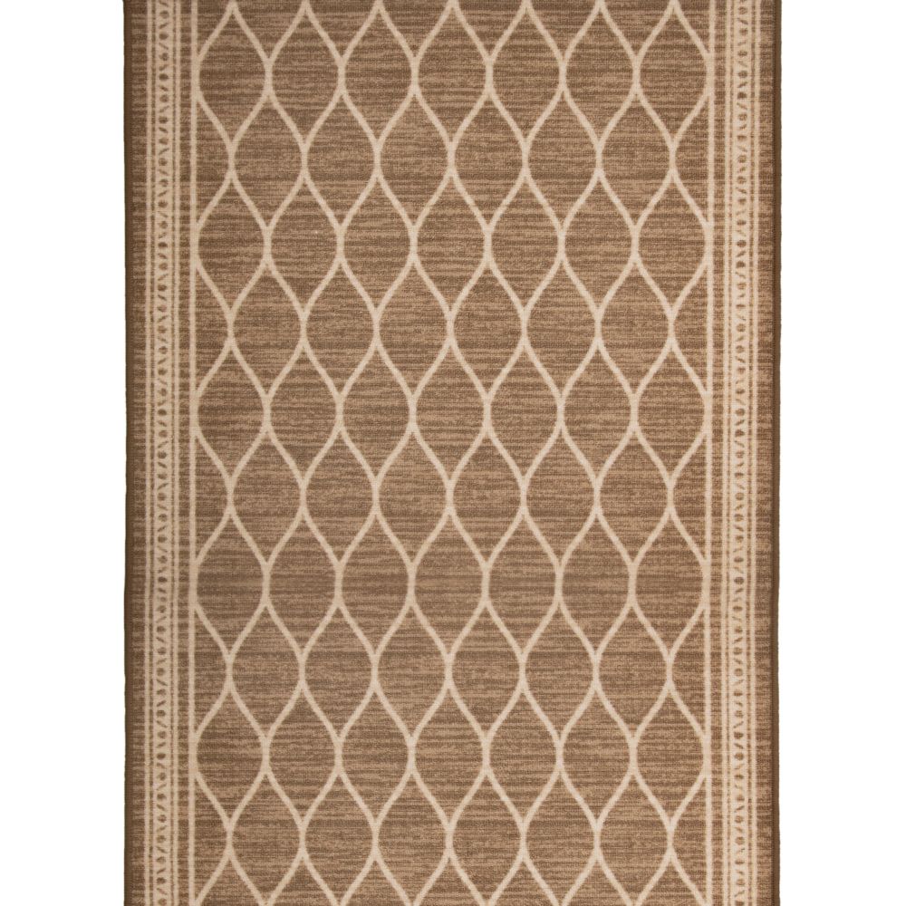 Multy Home Clarion Tan 36inch x Custom Length Decorative Runner The