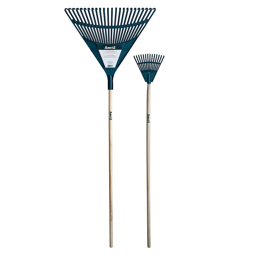 Anvil 2-Piece Rake Set with 24-inch Rake and 8-inch Rake ...