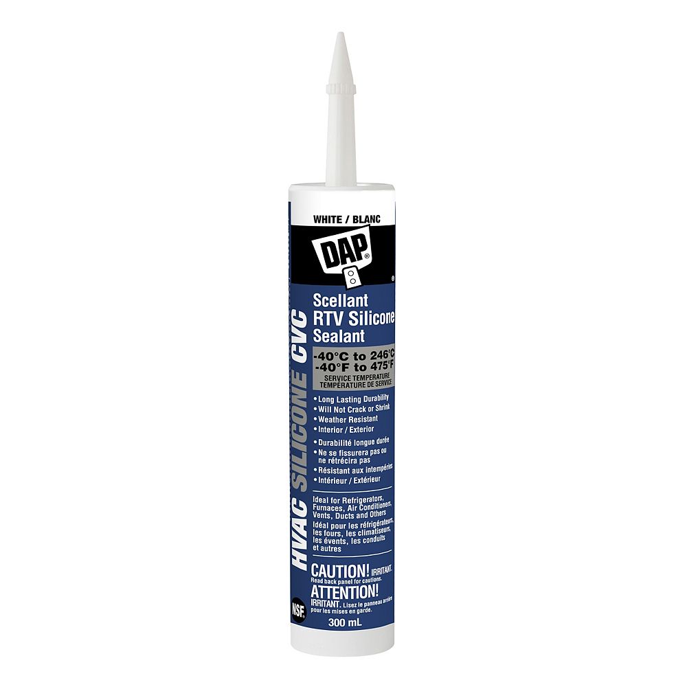 Dap Hvac Professional 100 Rtv Silicone Sealant White The Home Depot Canada