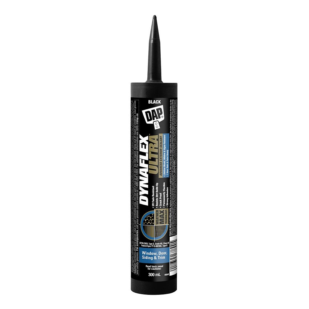 DAP DYNAFLEX ULTRA Advanced Exterior Sealant Black The Home Depot Canada