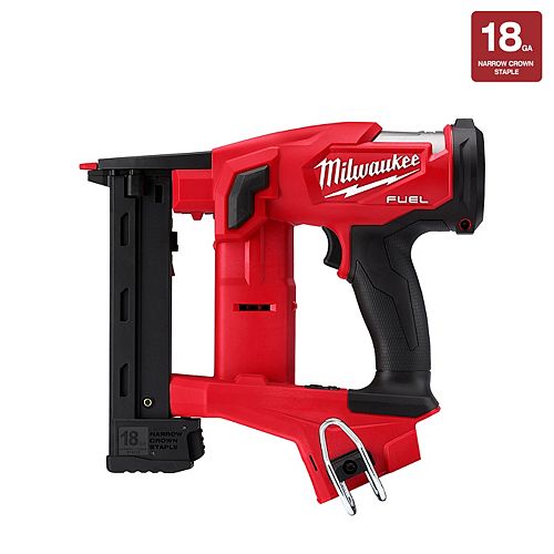 M18 FUEL 18V Lithium-Ion Brushless Cordless 18-Gauge 1/4-inch Narrow Crown Stapler (Tool Only)