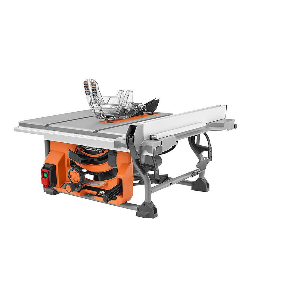 Ridgid 15 Amp 10 Inch Table Saw The Home Depot Canada