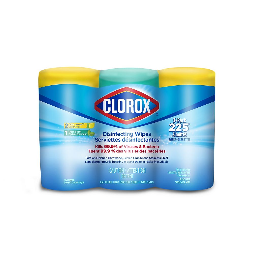 Clorox Clorox Disinfecting Wipes 3Pack The Home Depot Canada