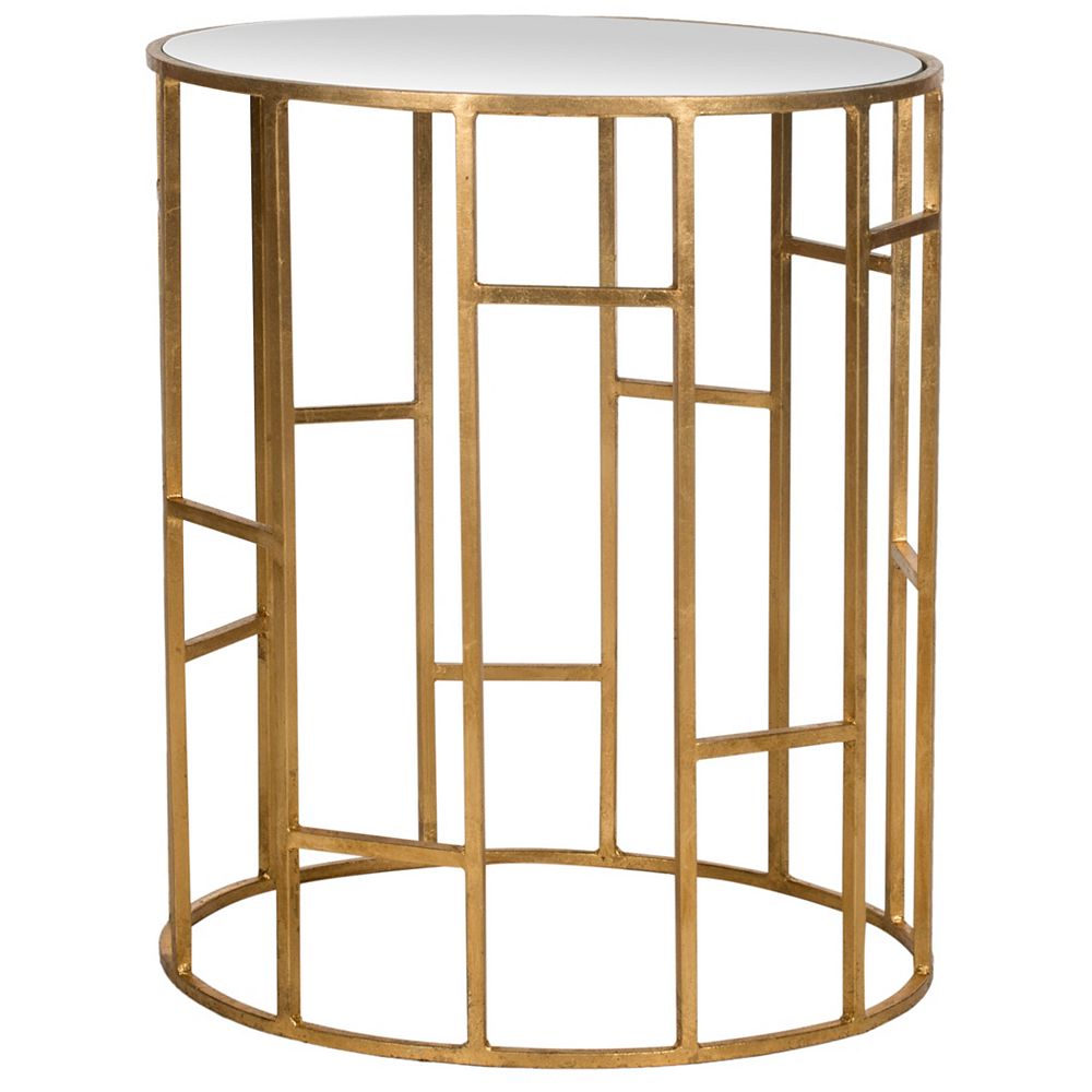 Safavieh Doreen Accent Table In Gold The Home Depot Canada