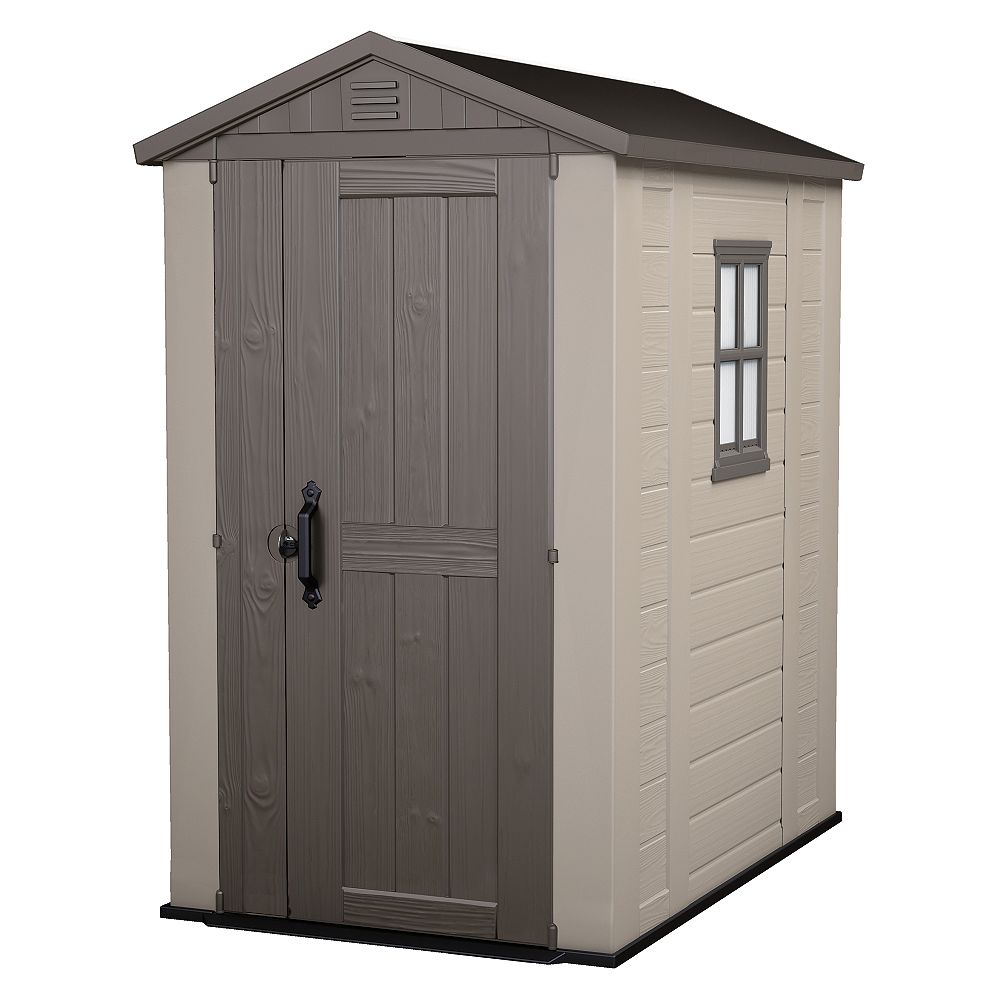 keter factor 4 ft. x 6 ft. shed the home depot canada
