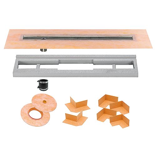 Kerdi-Line 31.5-inch Stainless Steel Channel Body