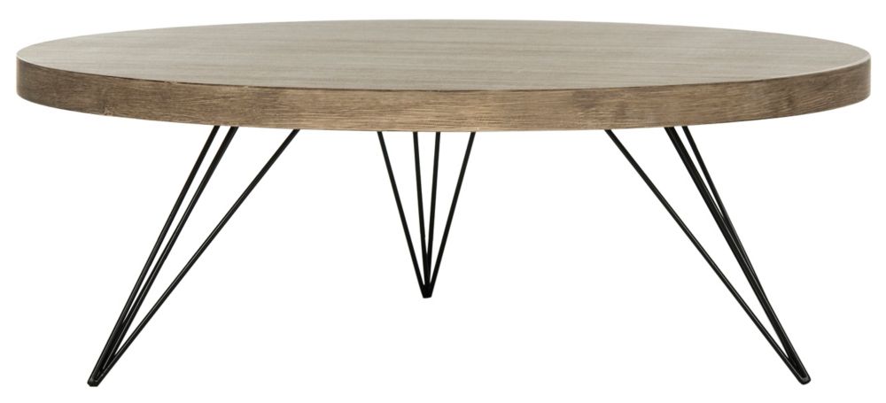 round light oak coffee table