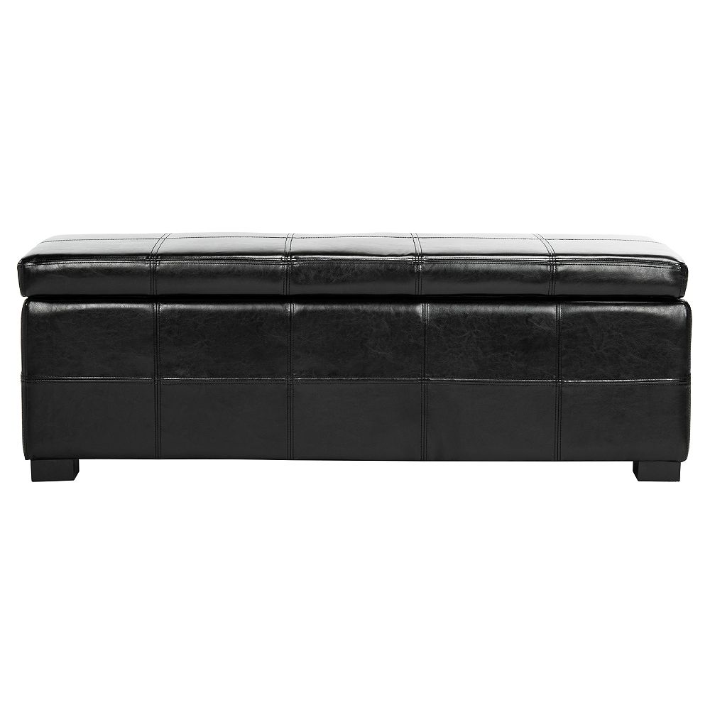 Safavieh Madison Black Storage Bench The Home Depot Canada
