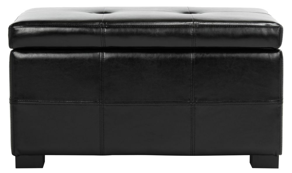 Safavieh Maiden Small Black Storage Bench The Home Depot Canada   P 1001525993 