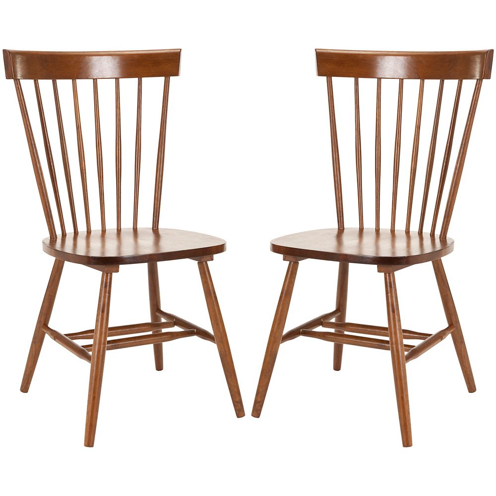 Safavieh Riley Light Brown Wood Dining Chair (Set of 2) | The Home ...