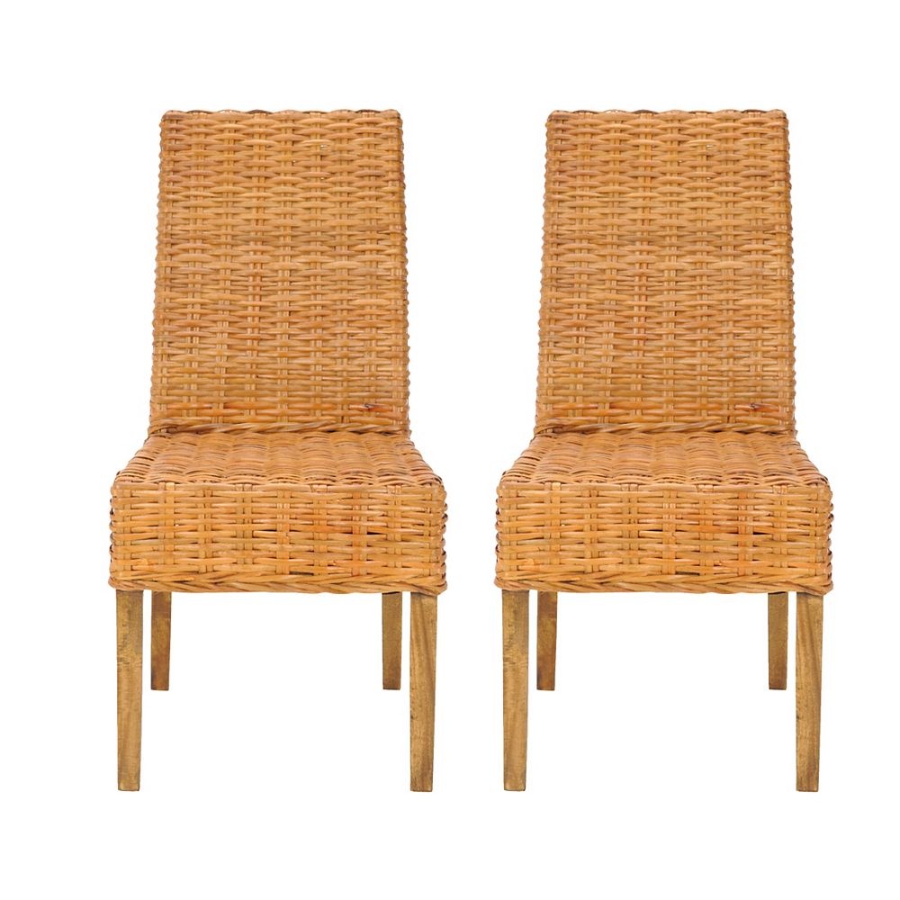 Safavieh Sanibel Honey Mango Wood Side Chair (Set of 2) The Home