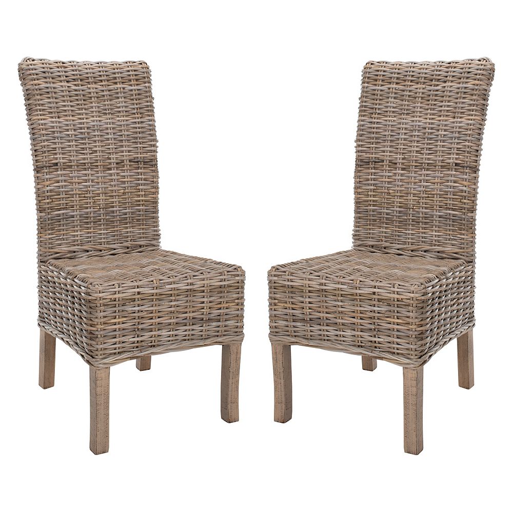 Safavieh Quaker Natural Unfinished Mango Wood Side Chair (Set of 2