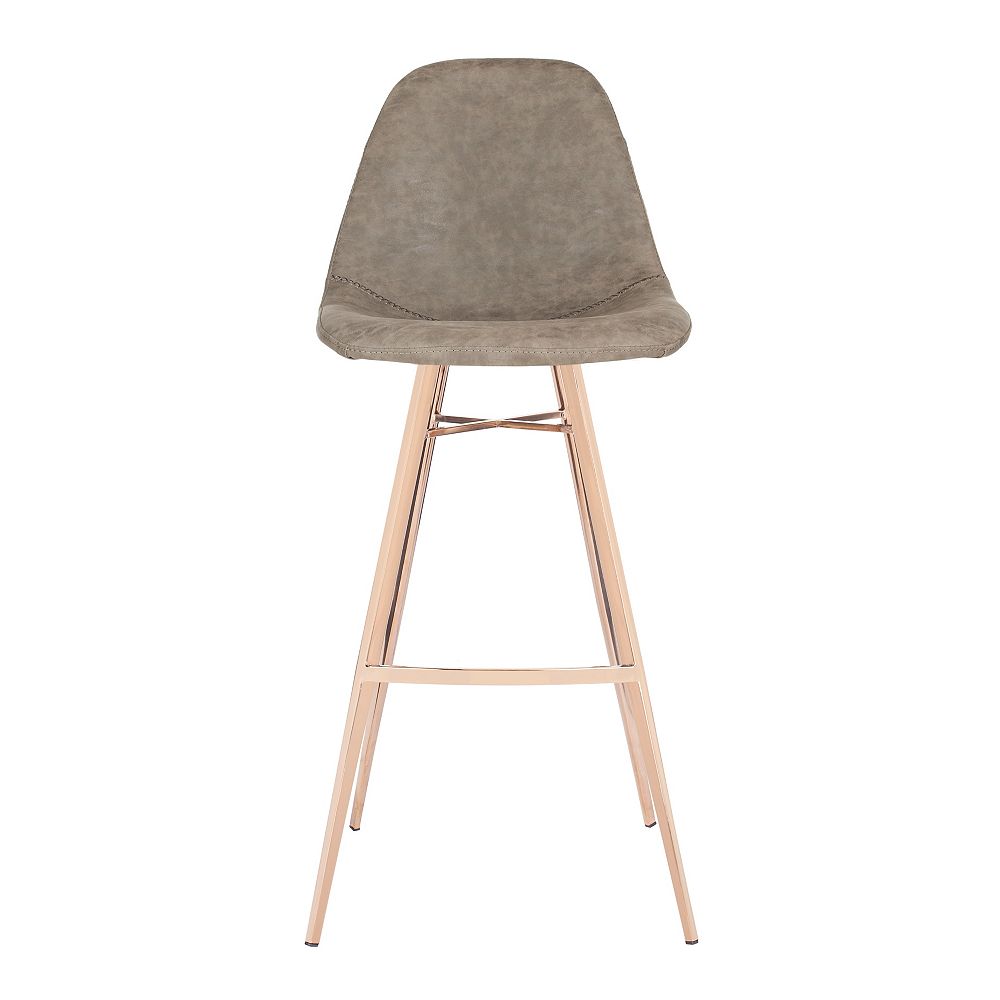Safavieh Mathison 43 in. Taupe Bar Stool The Home Depot Canada