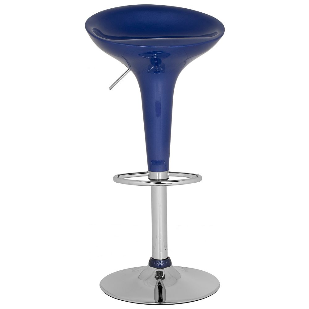 Safavieh Sacha 26 in. Navy Blue Bar Stool The Home Depot Canada