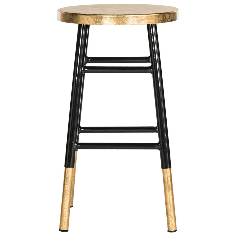 Safavieh Emery 24 In Black Gold Counter Stool The Home Depot Canada