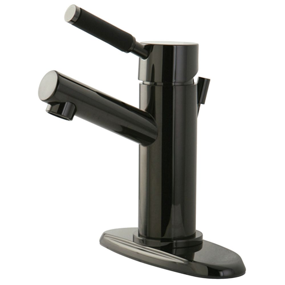 Kingston Brass 4 inch Centerset SingleHandle Bathroom Faucet Bathroom Faucet in Black Sta
