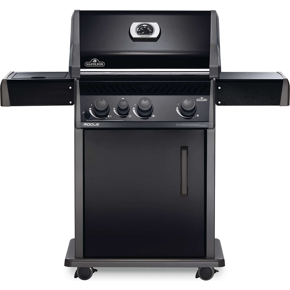 napoleon-rogue-425-3-burner-grill-in-black-with-side-burner-propane