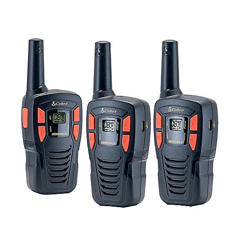 Adventure Series 25 km, 22 Channel Two Way Radio / Walkie Talkie - 3 Pack