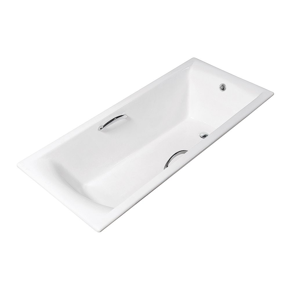 Streamline 59 inch Streamline Cast Iron R5660CH Drop In Bathtub With External Drain The Home