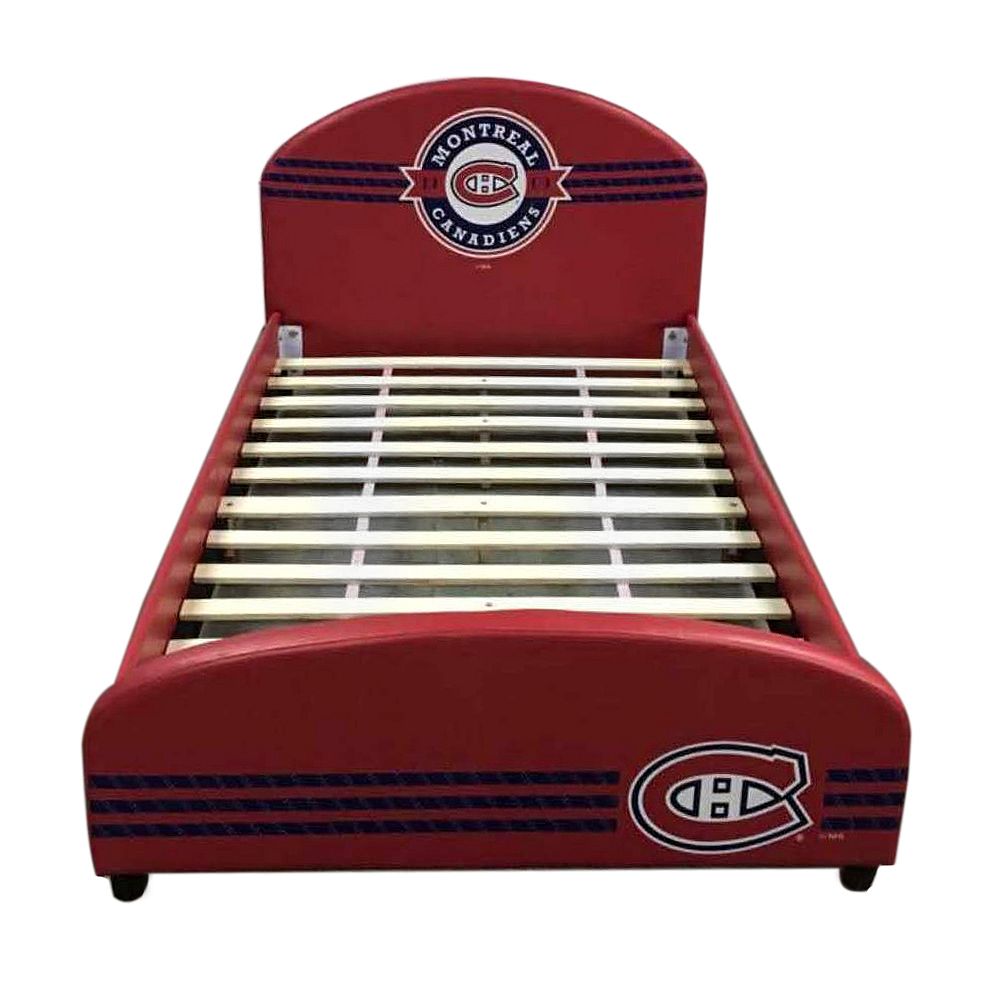 NHL Twin Montreal Canadiens Upholstered Bed The Home Depot Canada