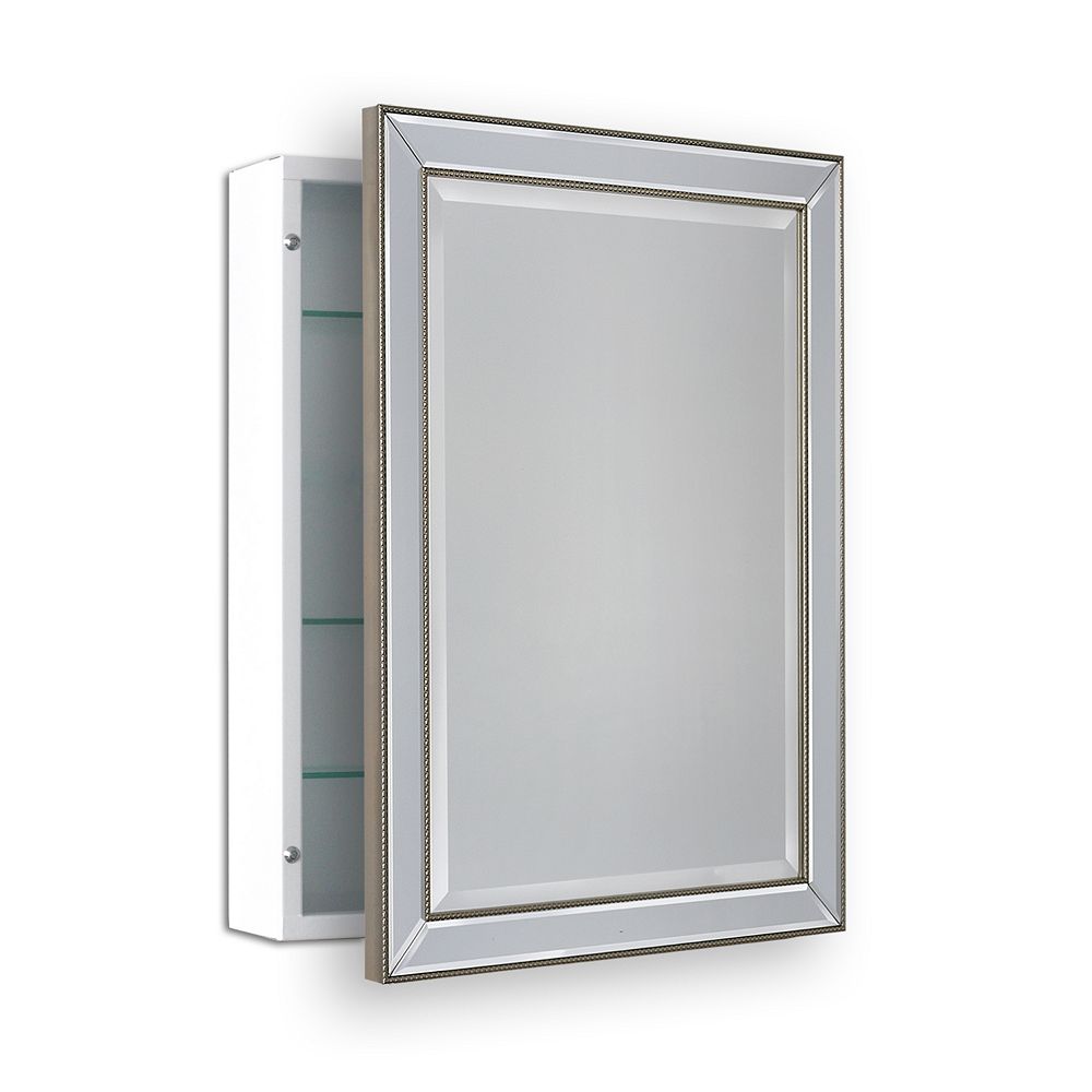 Deco Mirror 22 In X 30 In Metro Beaded Surface Medicine Cabinet The Home Depot Canada Deco Mirror 22 In X 30 In Metro Beaded Surface Medicine Cabinet The Home Depot Canada