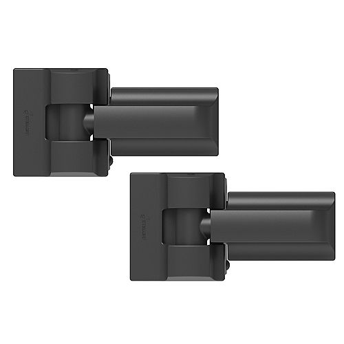 Heavy Duty Modern Hinge Pair - Black