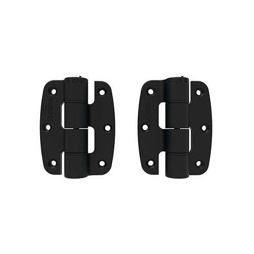 Barrette Compact Plym Butterfly Hinge Pair - Black