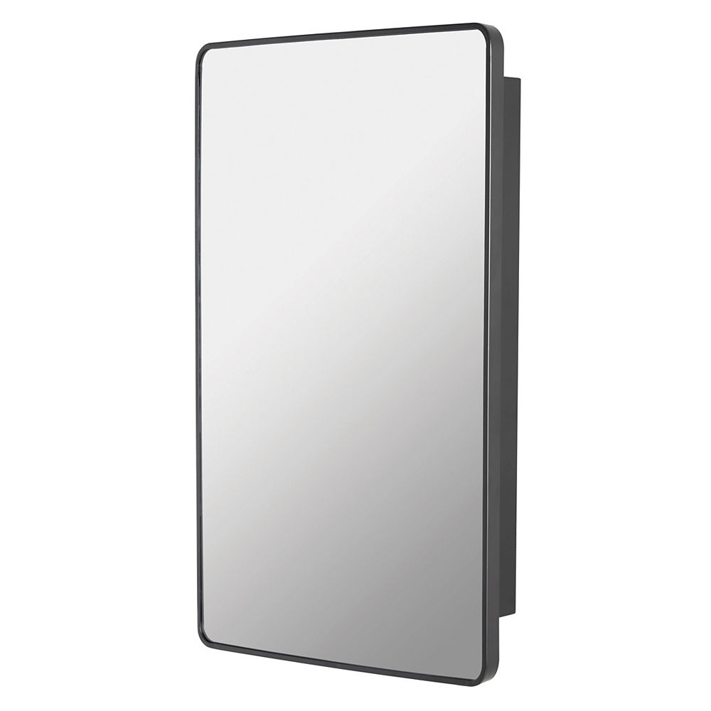 Hdc 22 Inch X 30 Metal Framed Surface Mounted Medicine Cabinet In Black Finish The Home Depot Canada Hdc 22 Inch X 30 Metal Framed, Home Depot Canada Bathroom Medicine Cabinets