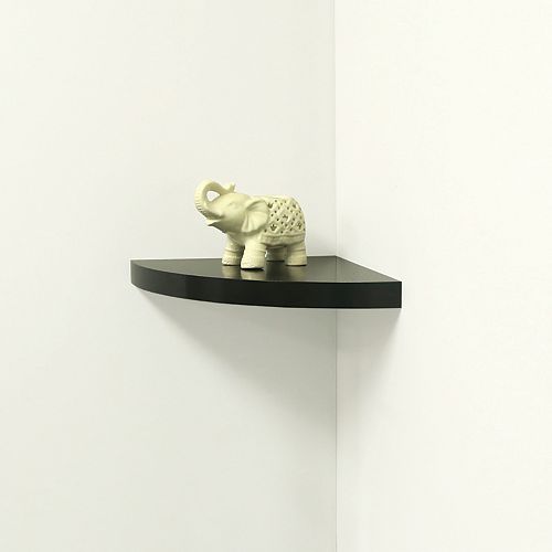 Black Floating Shelves Wall Shelves The Home Depot Canada