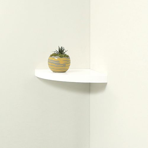 12'' Floating Corner White