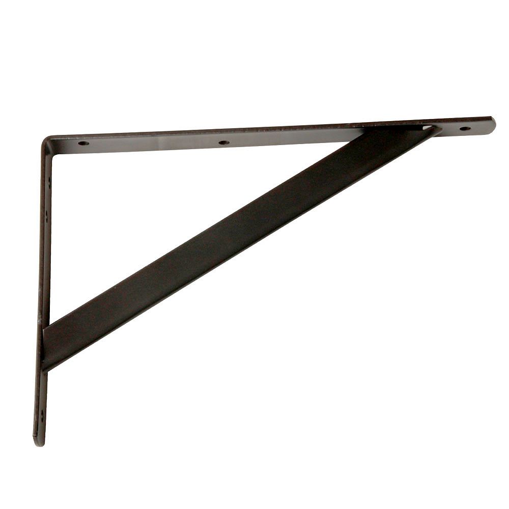 Everbilt 11.25 in. x 7.75 in. Heavy-Duty Bronze Closet Shelf Bracket ...