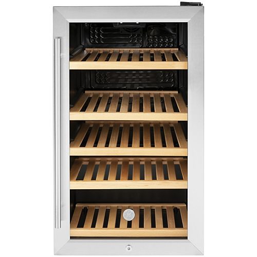 4.1 Cu ft. 31-Bottle Beverage Cooler in Stainless Steel