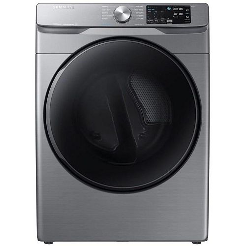 7.5 cu.ft. Electric Dryer with Steam and SmartCare in Platinum