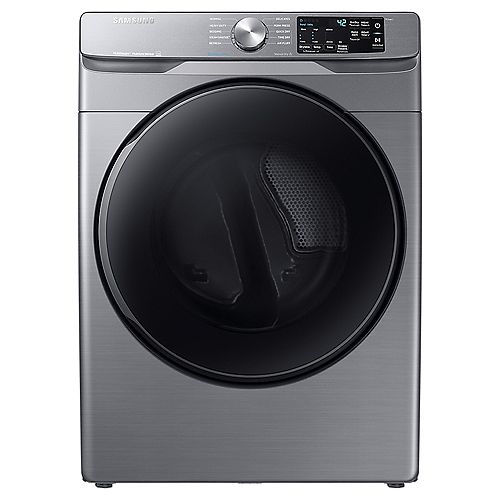 7.5 cu.ft. Gas Dryer with Steam and SmartCare in Platinum