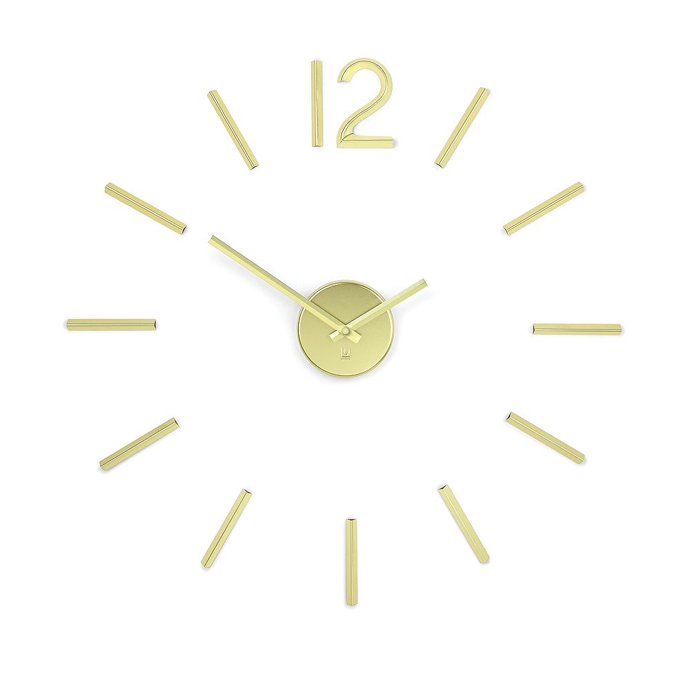 Umbra Blink Clock Gold The Home Depot Canada