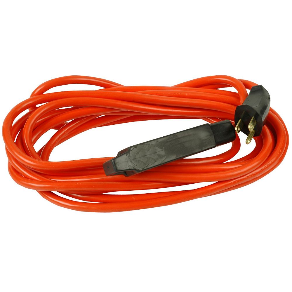 Woods 3 Outlet 16/3 SJTW 15 ft. Orange Outdoor Extension Cord The