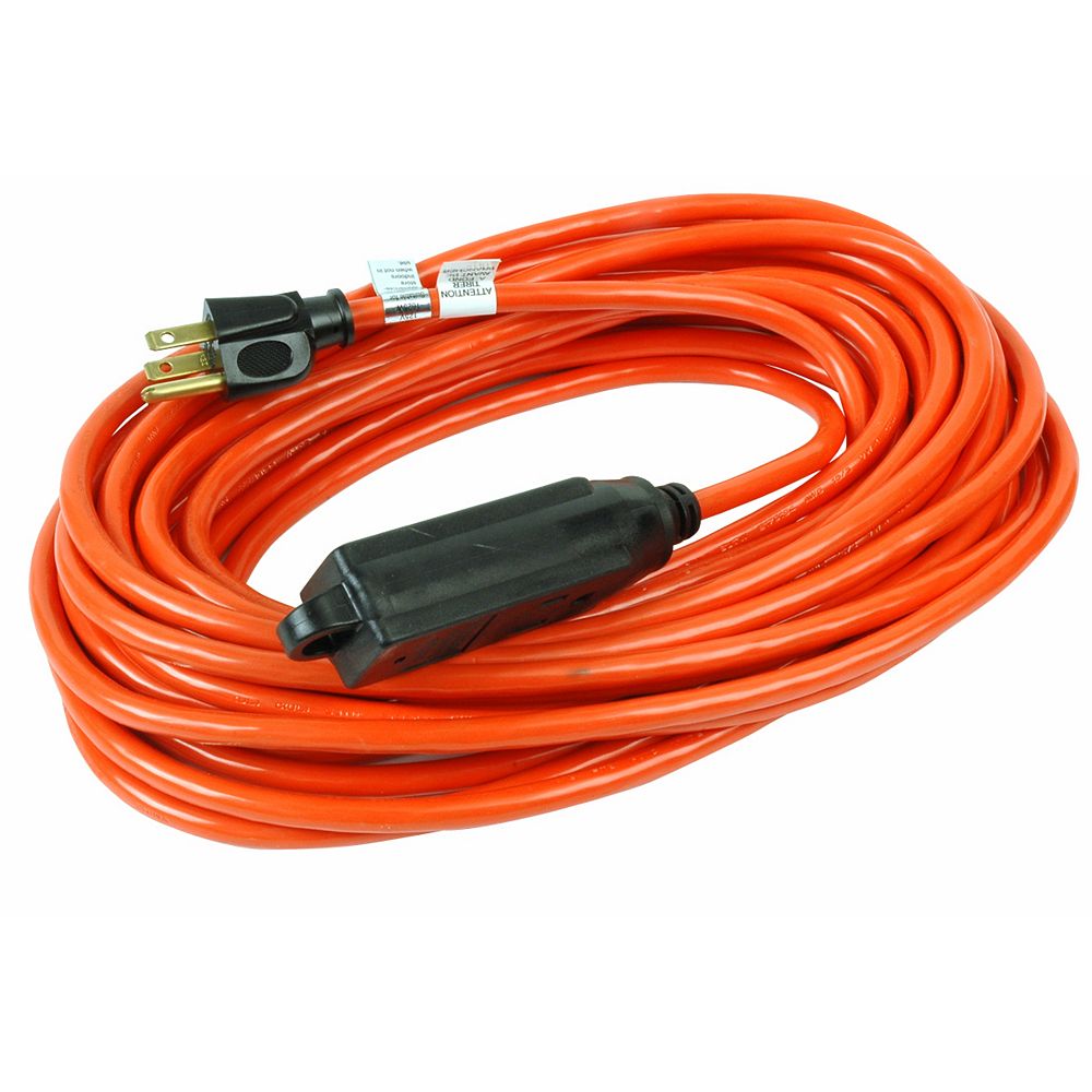 Southwire 3 Outlet 16/3 SJTW 50 ft. Orange Outdoor Extension Cord | The ...