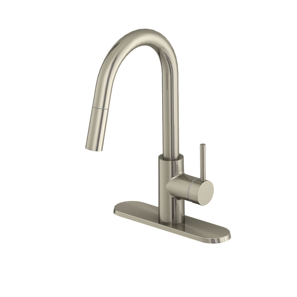 Glacier Bay Haisley Single Handle Pull Down Kitchen Faucet In Stainless Steel The Home Depot Canada