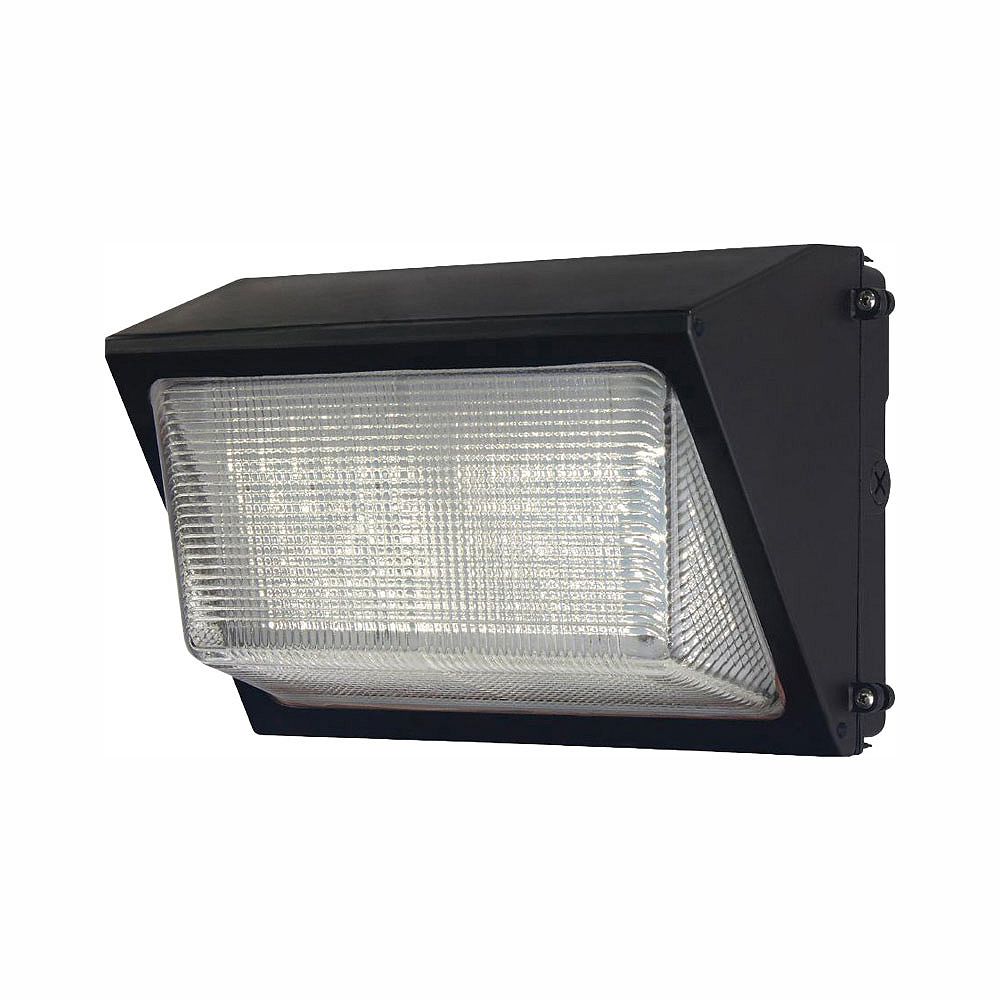 Commercial Electric 450Watt Equivalent Integrated Outdoor LED Wall Pack, 6800 Lumens, Dus